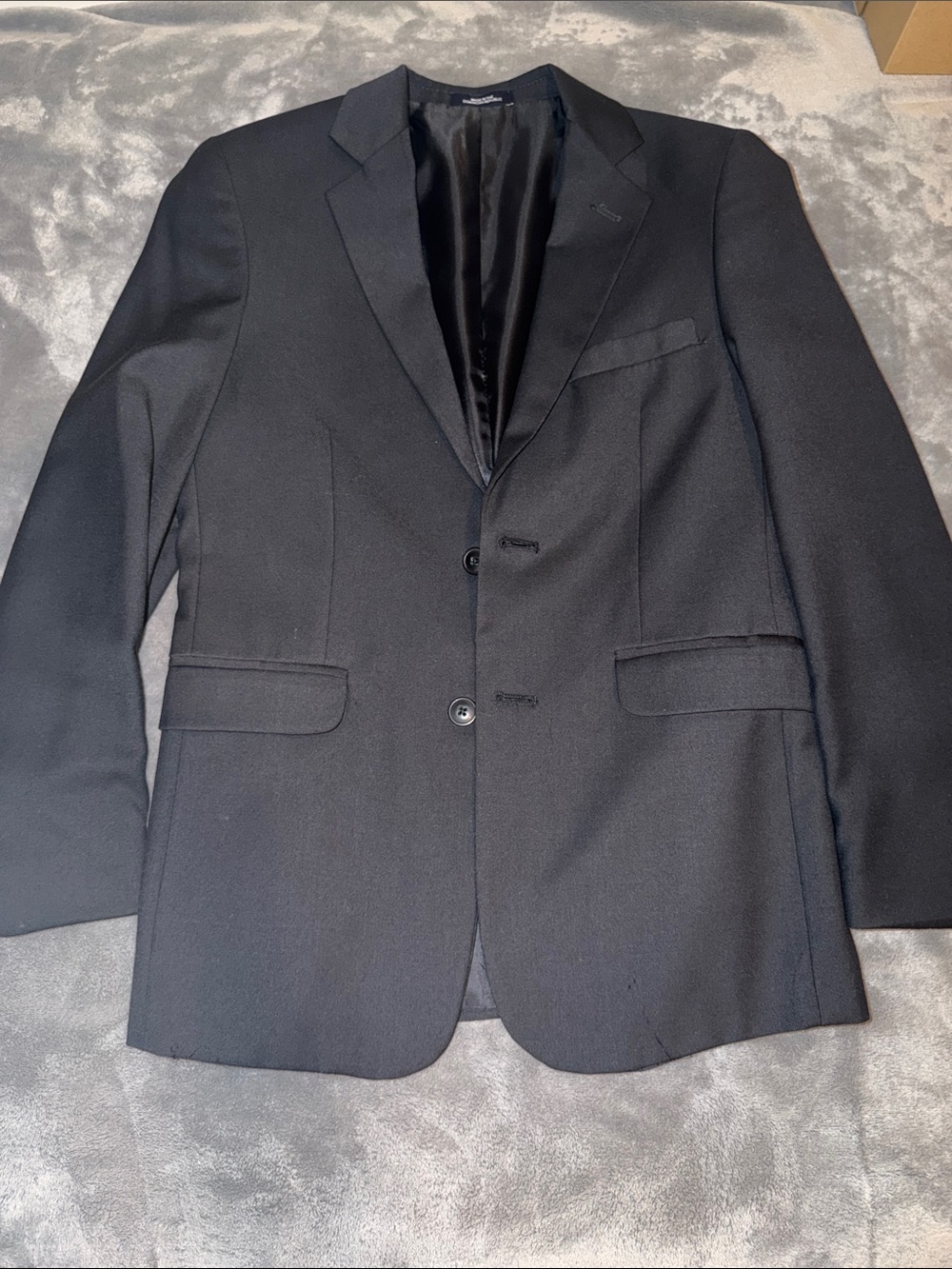 Chaps Men's Black Two-Button Sport Coat Blazer